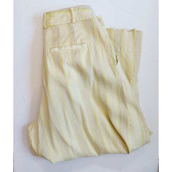 Maeve by Anthropologie Pants - Maeve by Anthro Yellow Wide Leg Cropped Pants Size 6